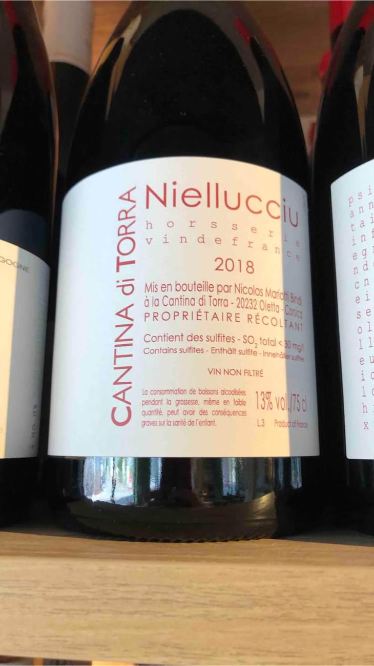 Hors Série Niellucciu Rouge - Cantina di Torra - Nicolas Mariotti Bindi 