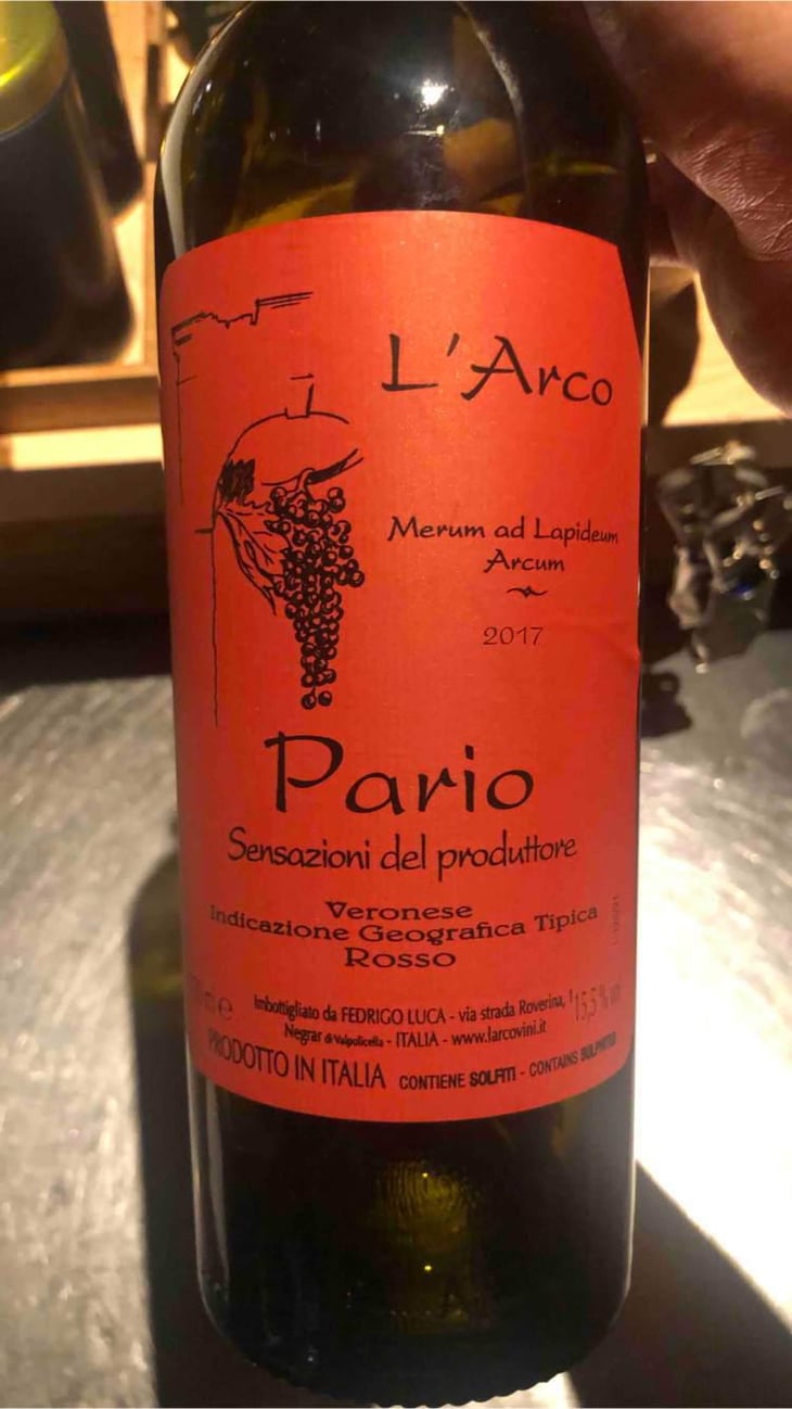 Pario - L'Arco Vini - Luca Fedrigo -2017