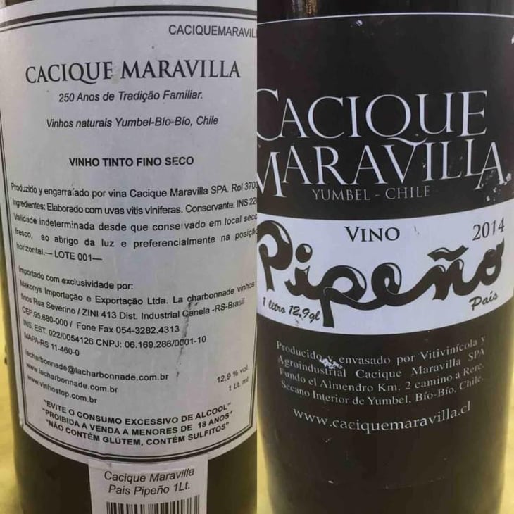 Pipeño - Cacique Maravilla - Manuel Moraga 