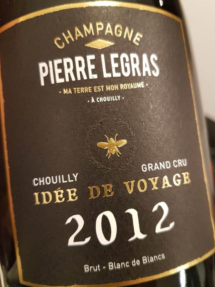 Idée de Voyage, Chouilly Grand Cru, Blans de Blancs - Champagne Pierre Legras - Vincent Legras -2012