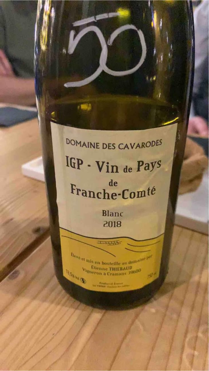 IGP Vin De Pays De Franche-Comte Blanc - Domaine des Cavarodes - Etienne Thiebaud 