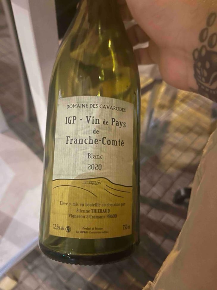 IGP Vin De Pays De Franche-Comte Blanc - Domaine des Cavarodes - Etienne Thiebaud 