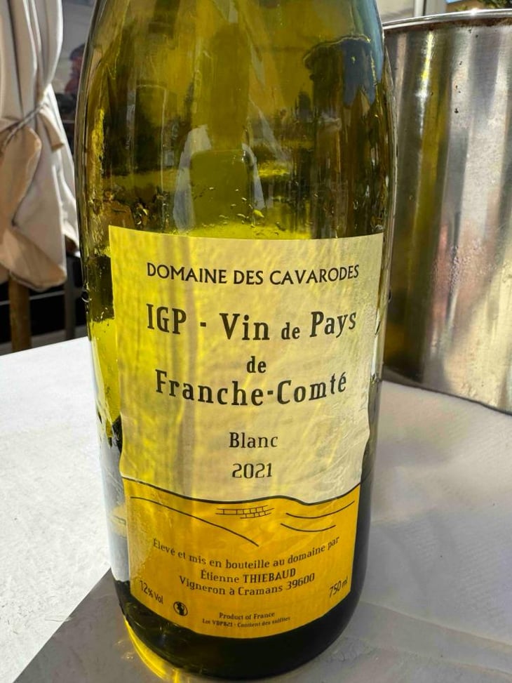 IGP Vin De Pays De Franche-Comte Blanc - Domaine des Cavarodes - Etienne Thiebaud 