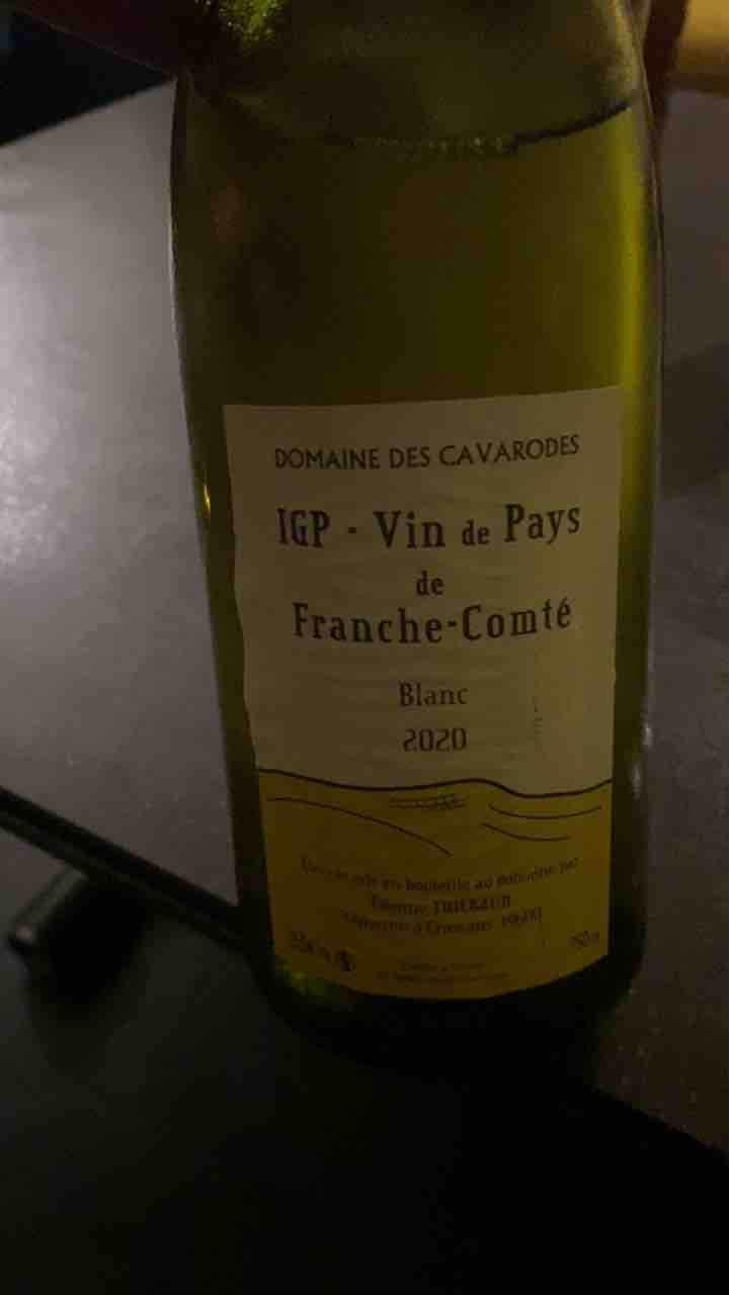 IGP Vin De Pays De Franche-Comte Blanc - Domaine des Cavarodes - Etienne Thiebaud 