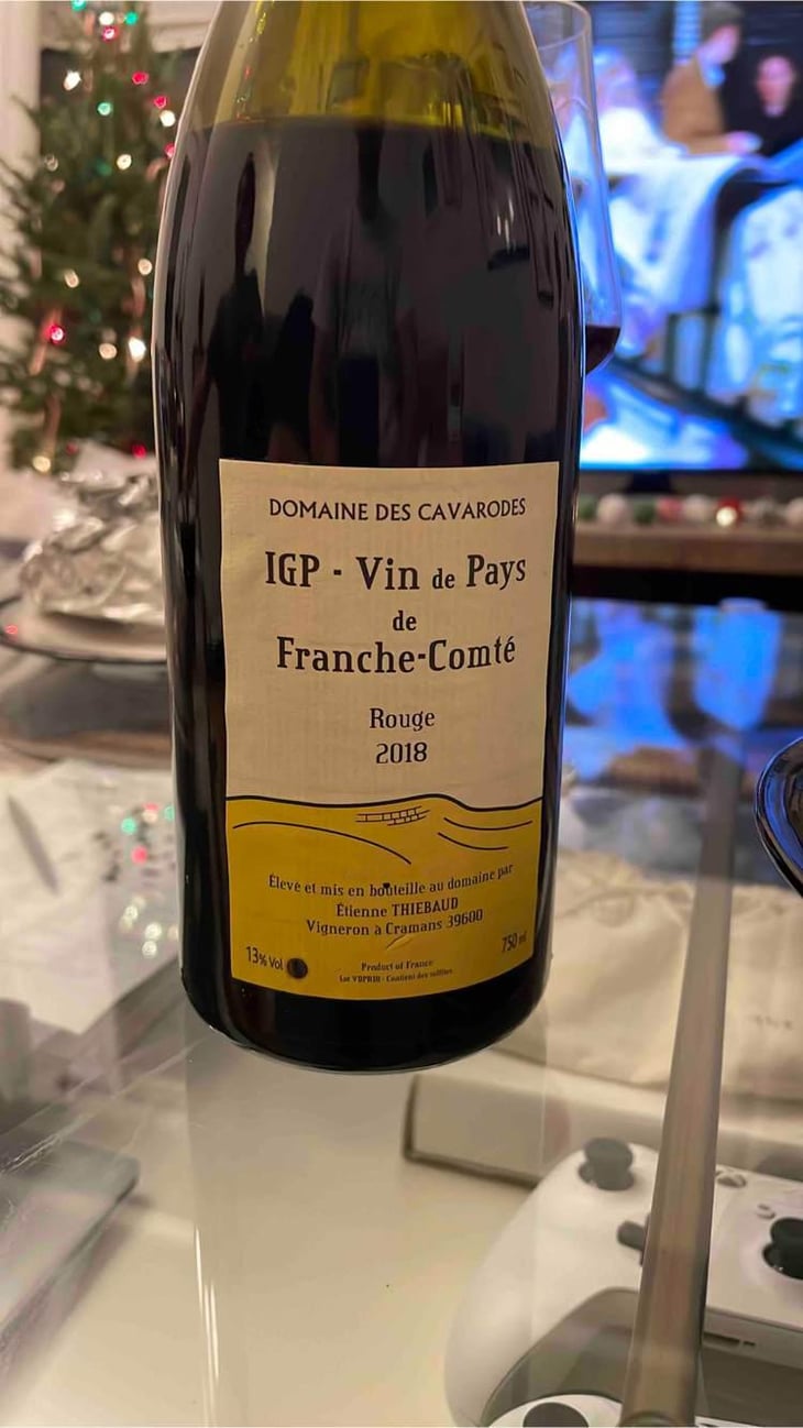 IGP Vin De Pays De Franche-Comte Rouge - Domaine des Cavarodes - Etienne Thiebaud 