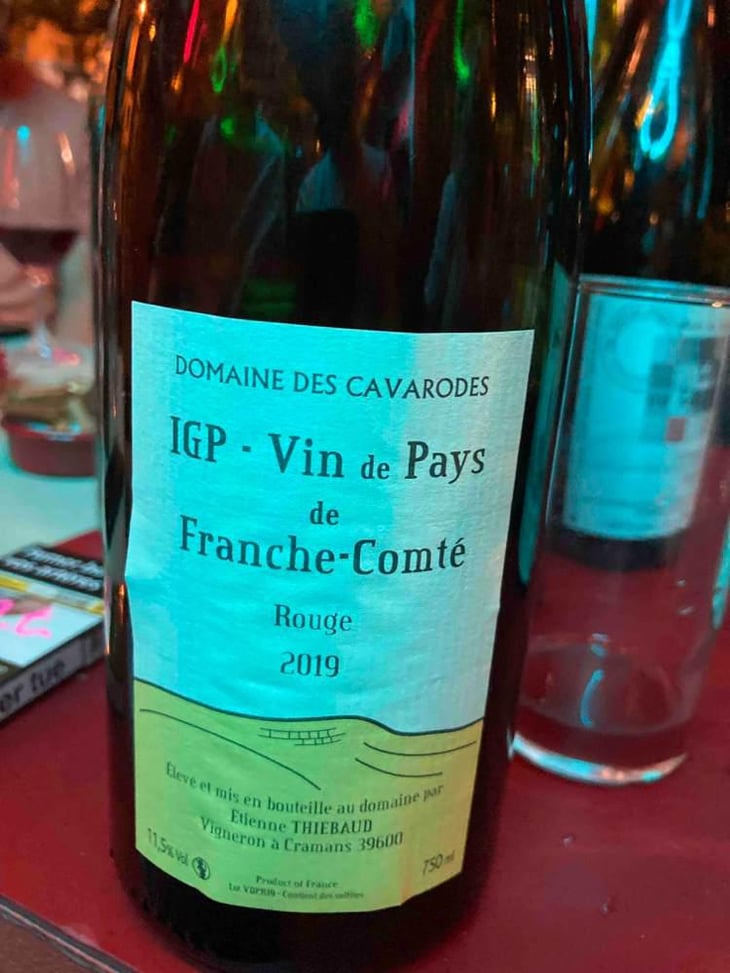 IGP Vin De Pays De Franche-Comte Rouge - Domaine des Cavarodes - Etienne Thiebaud 