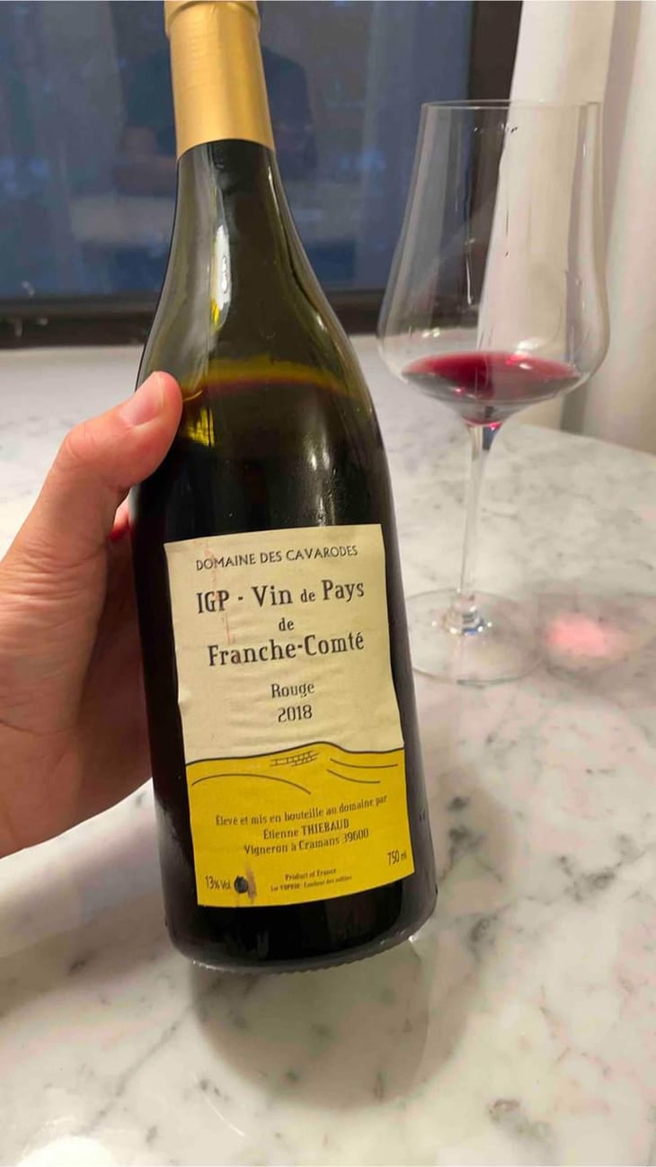 IGP Vin De Pays De Franche-Comte Rouge - Domaine des Cavarodes - Etienne Thiebaud 