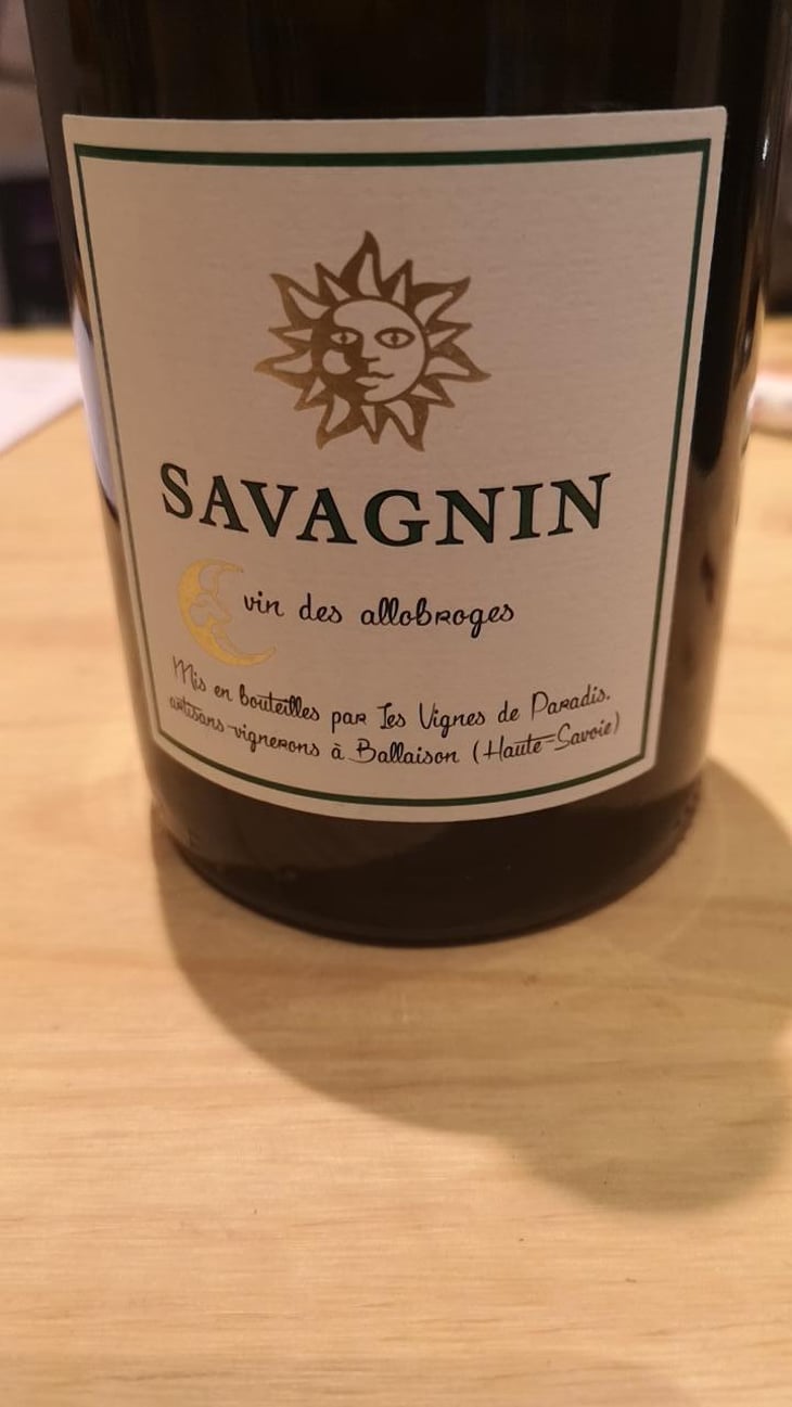 IGP Vin Des Allobroges Savagnin - Les Vignes de Paradis - Dominique Lucas 