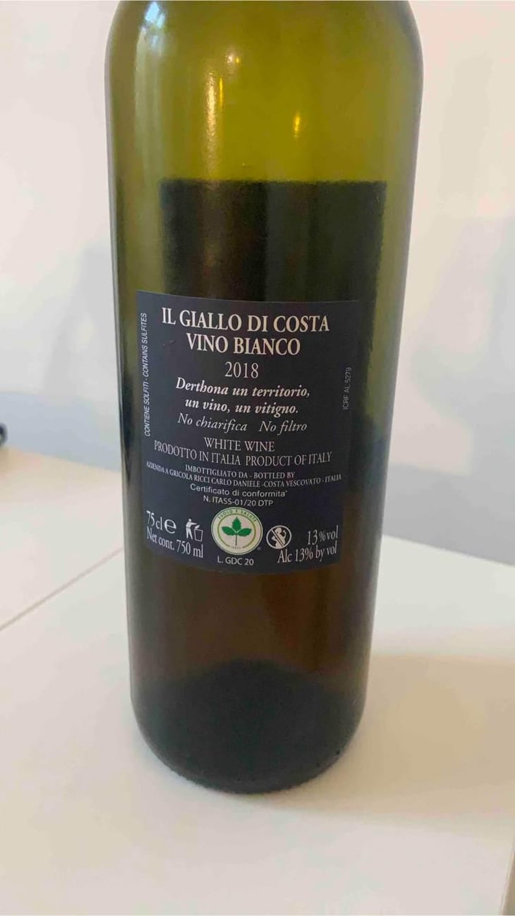 Il Giallo di Costa - Azienda Agricola Ricci Carlo Daniele - Daniele Ricci 