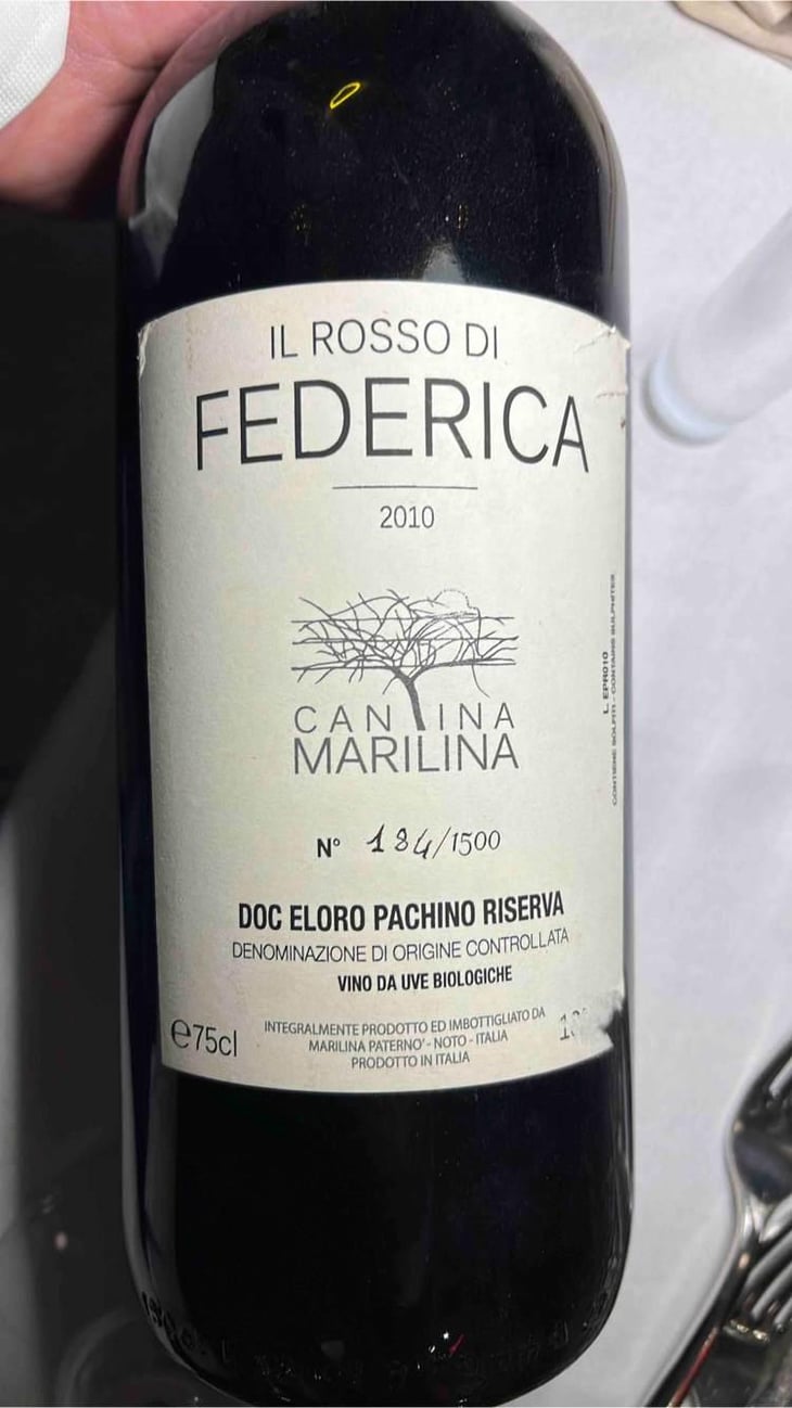 Il Rosso Di Federica - Cantina Marilina - Angelo, Marilina & Federica Paternò 