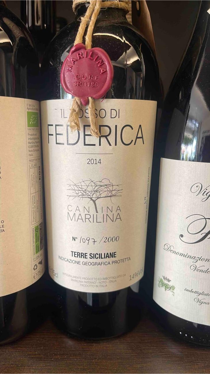 Il Rosso Di Federica - Cantina Marilina - Angelo, Marilina & Federica Paternò 