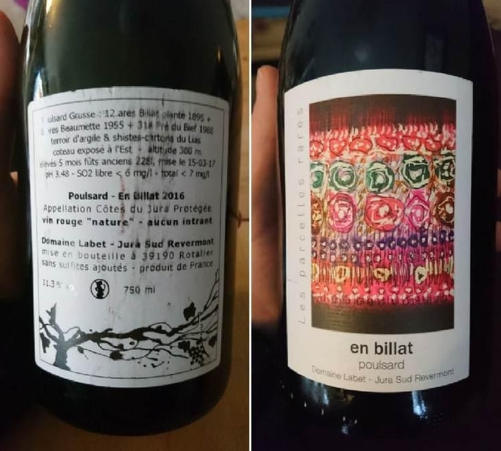 Les Parcelles Rares - En Billat Poulsard - Domaine Labet - Julien, Charline & Romain Labet 