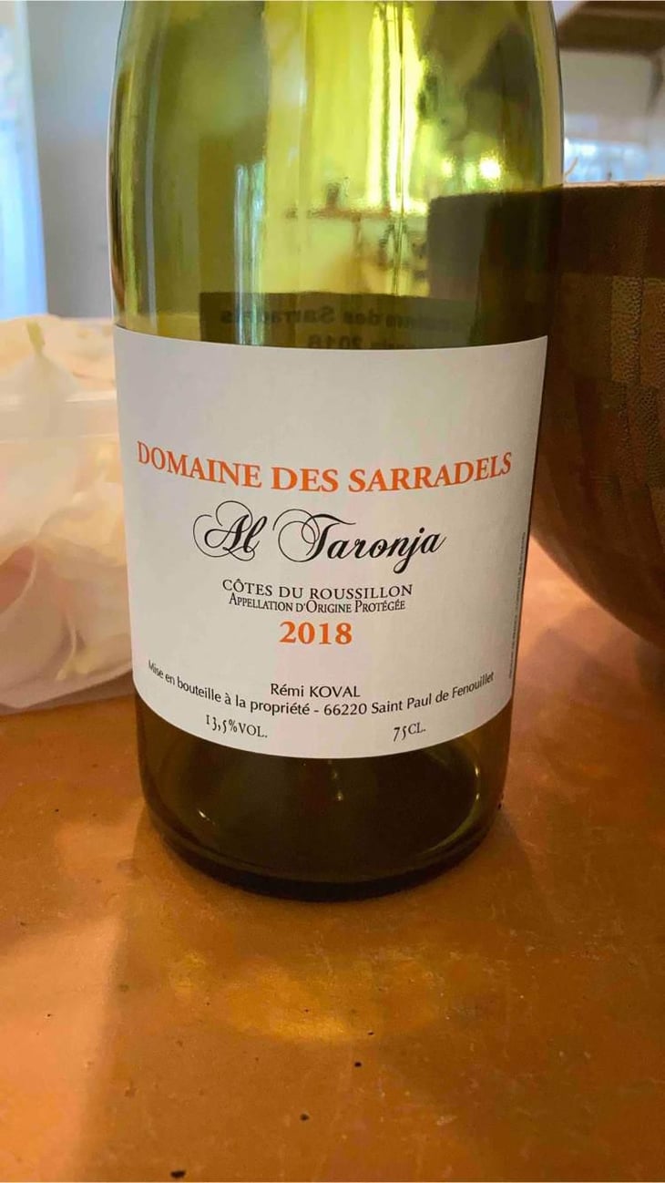 Al Taronja - Domaine des Sarradels - Rémi Synadinos Koval 