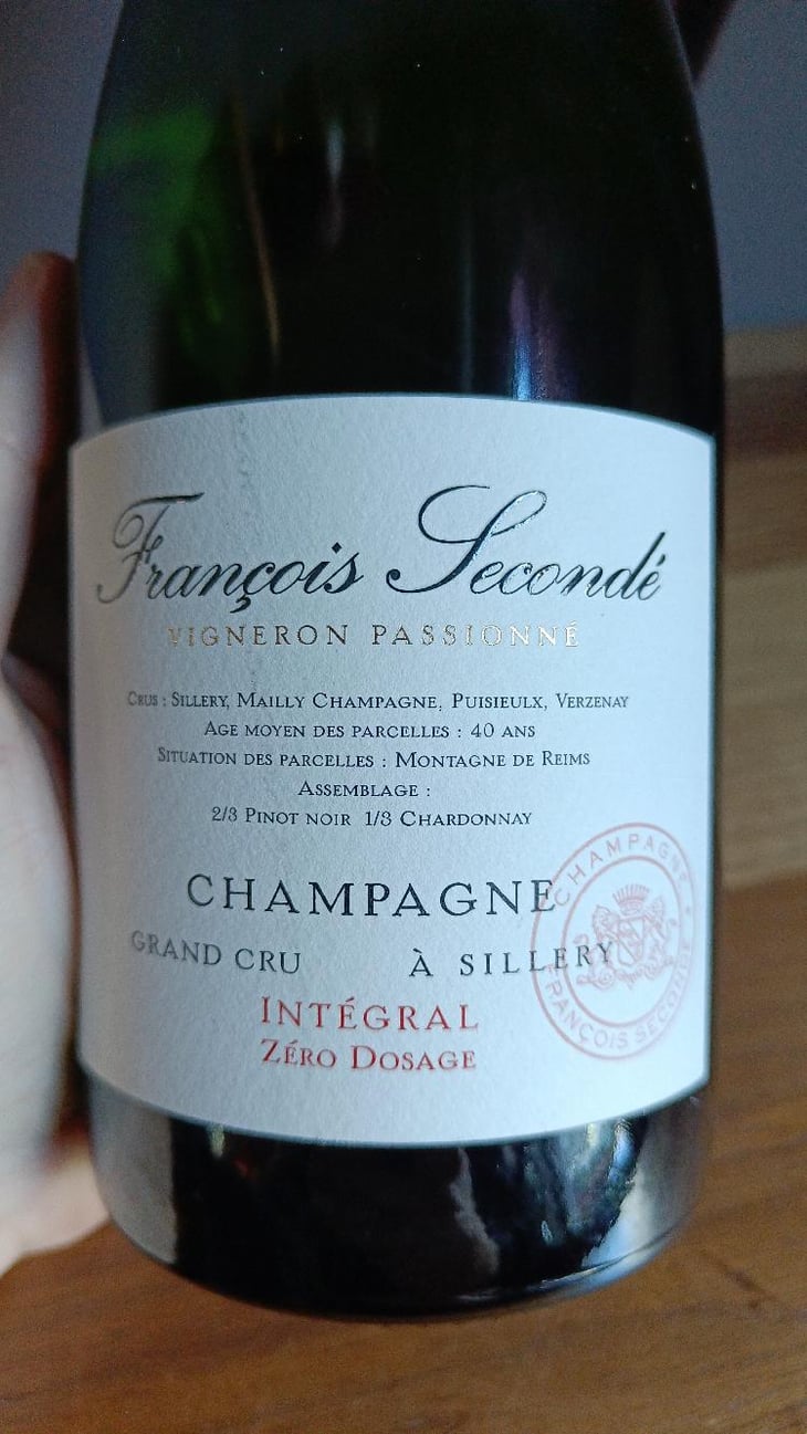Integral Zero Dosage - Champagne François Secondé - Jérôme Groslambert 