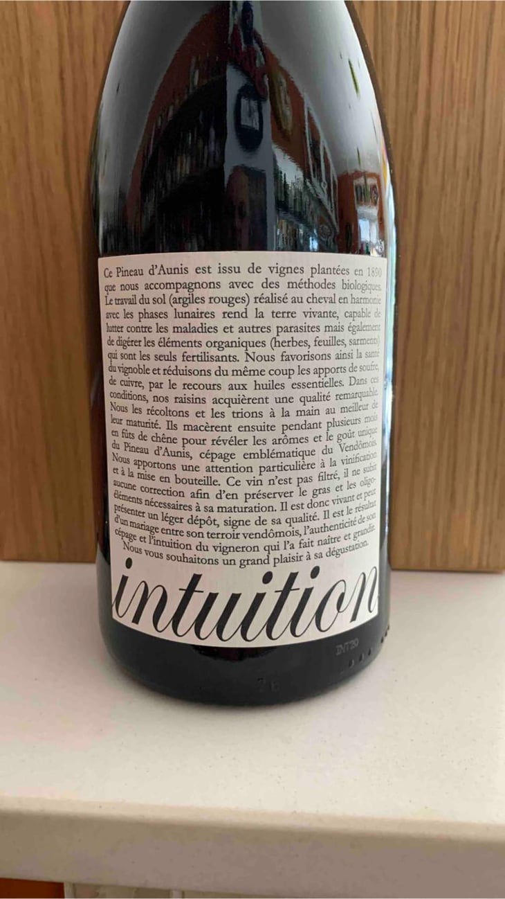 Intuition - Domaine Colin - Pierre François Colin & Patrice Colin 