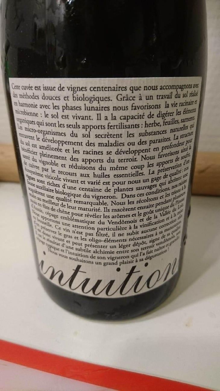 Intuition - Domaine Colin - Pierre François Colin & Patrice Colin 