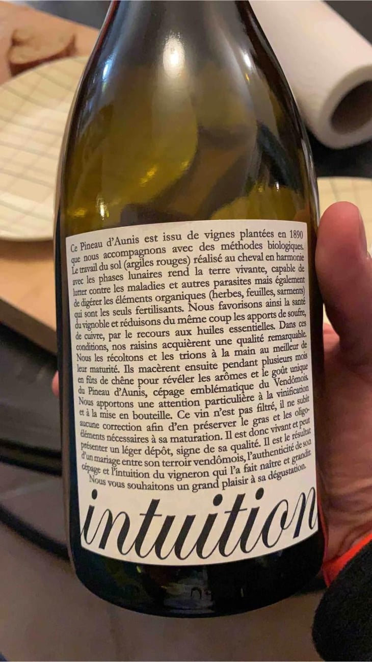 Intuition - Domaine Colin - Pierre François Colin & Patrice Colin 