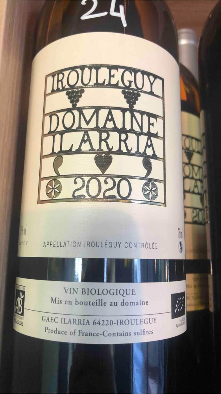 Irouléguy Blanc - Domaine Ilarria - Peio Espil 