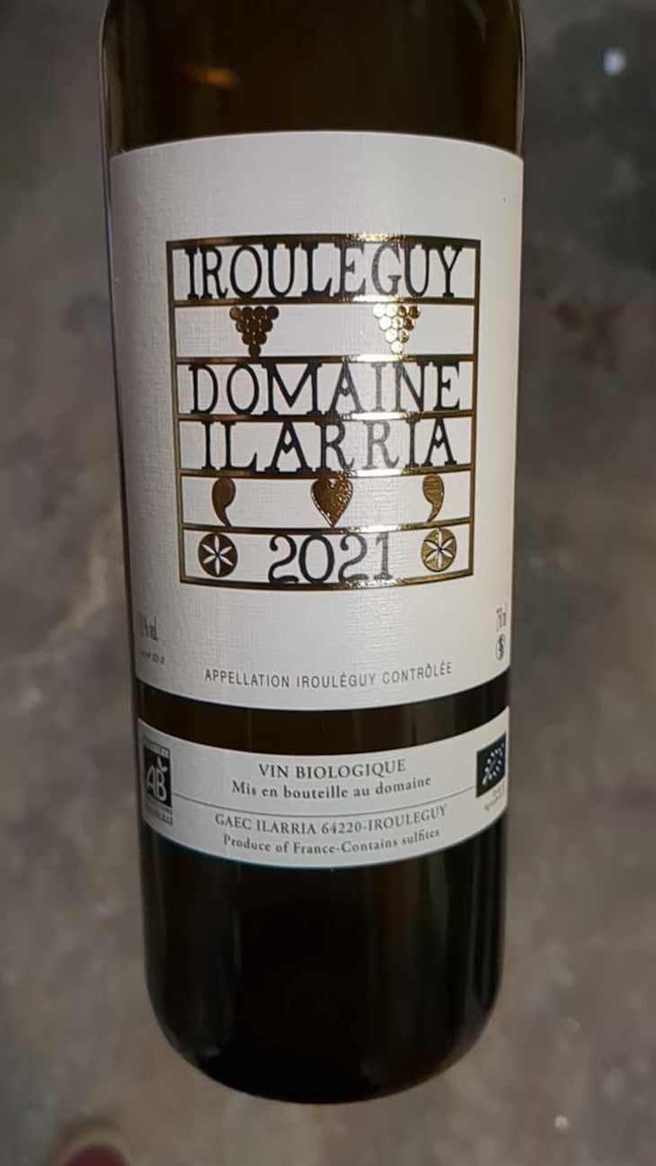 Irouléguy Blanc - Domaine Ilarria - Peio Espil 