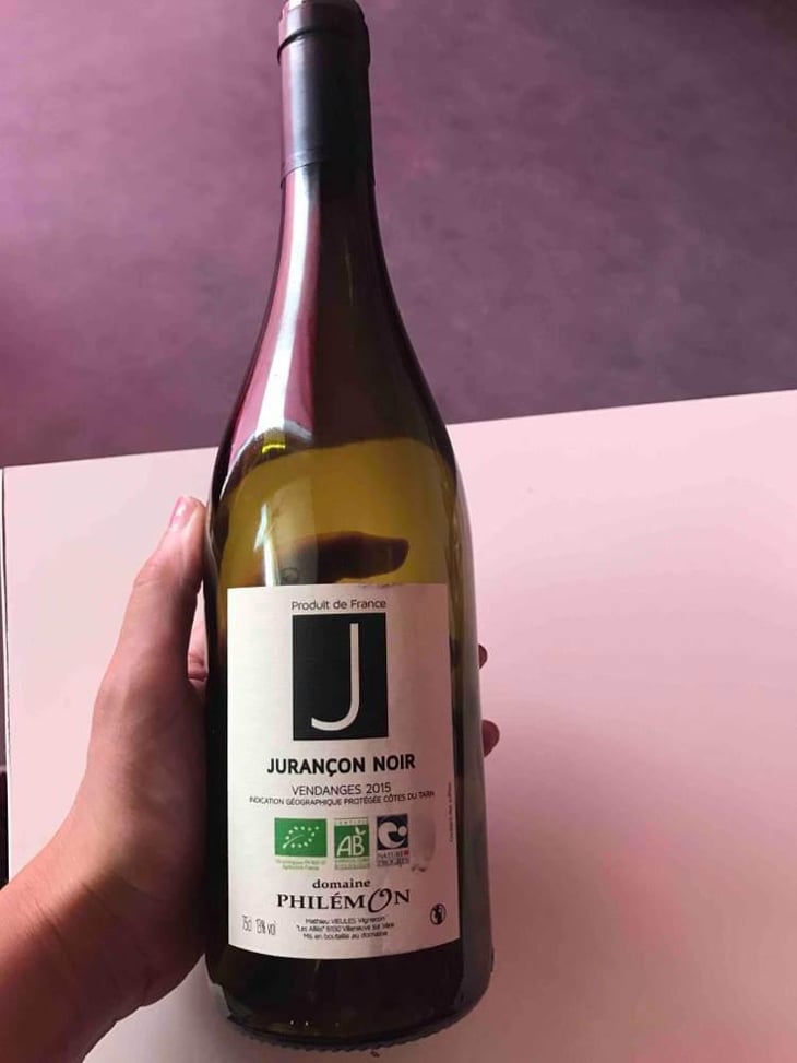 J Jurançon Noir - Domaine Philémon - Mathieu Vieules 