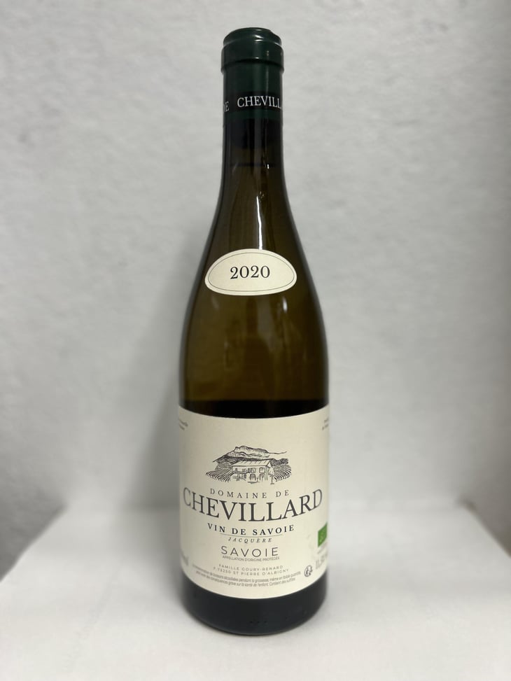 Apremont Jacquère - Domaine Chevillard - Matthieu Goury & Guillemette Renard -2020