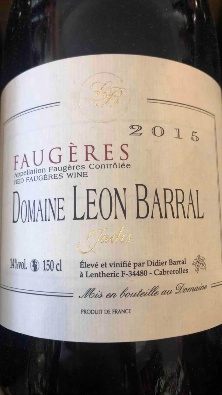 Jadis - Domaine Léon Barral - Didier Barral 