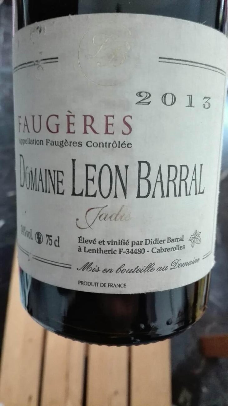 Jadis - Domaine Léon Barral - Didier Barral 