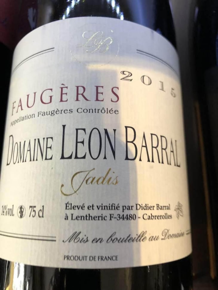 Jadis - Domaine Léon Barral - Didier Barral 