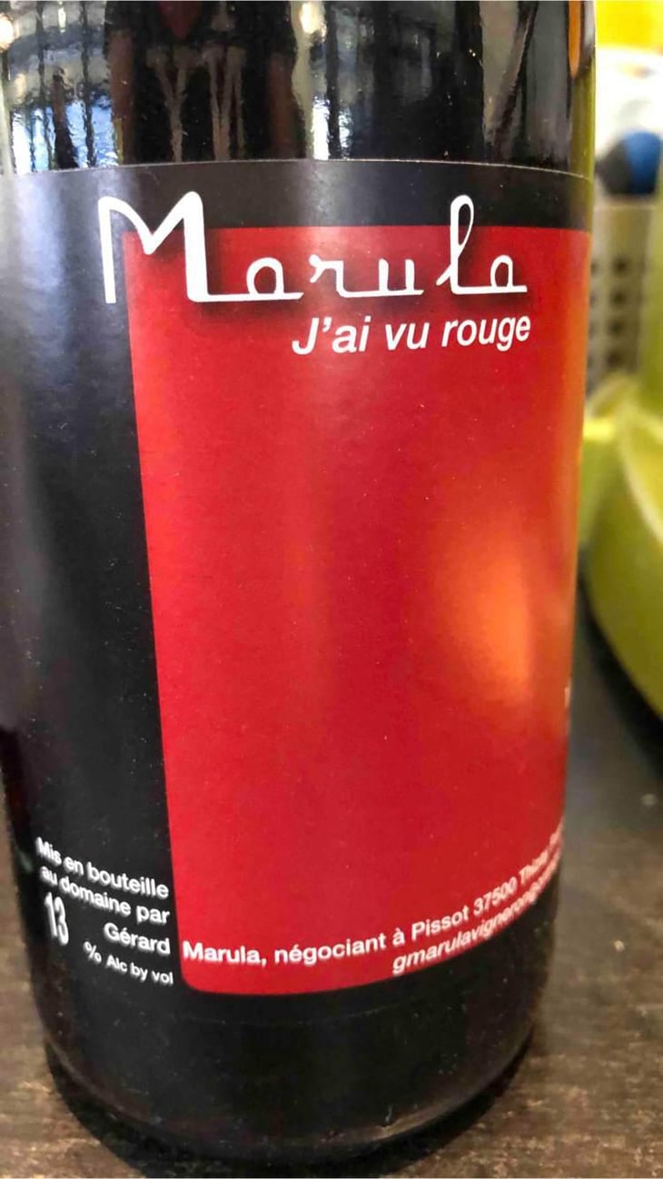 J'ai vu rouge - Marula - Nadine et Gérard Marula 