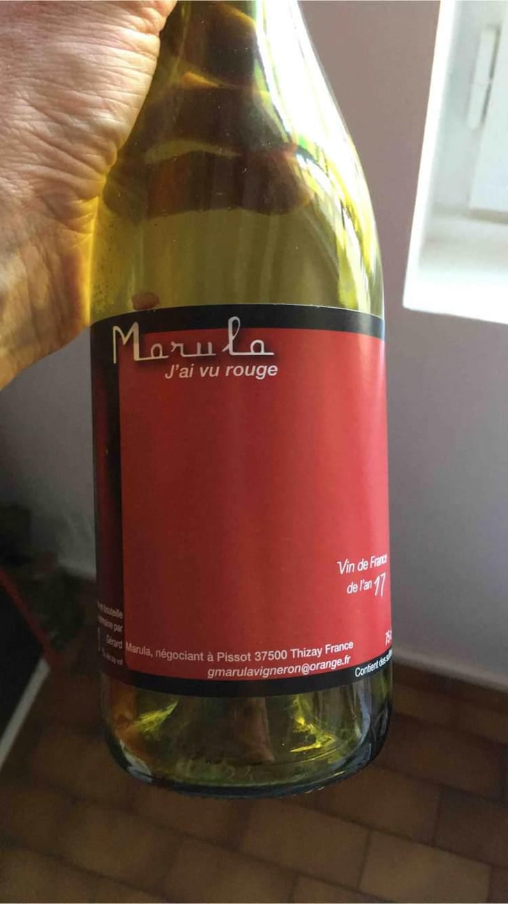 J'ai vu rouge - Marula - Nadine et Gérard Marula 