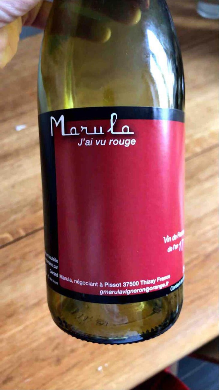 J'ai vu rouge - Marula - Nadine et Gérard Marula 