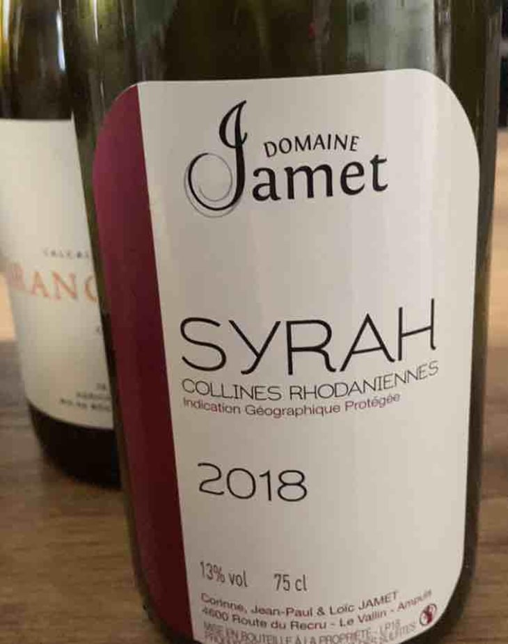 IGP Collines Rhodaniennes - Domaine Jamet - Corrine, Jean-Paul & Loïc Jamet -2016