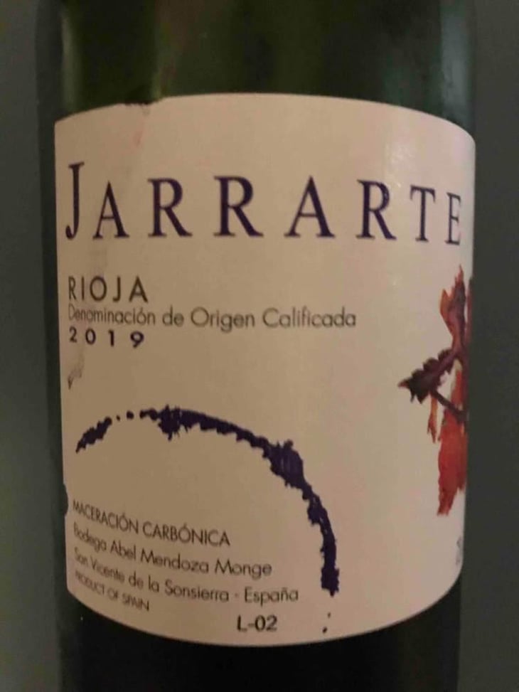 Jarrarte Maceracion Carbonica - Rioja - Bodega Abel Mandoza 