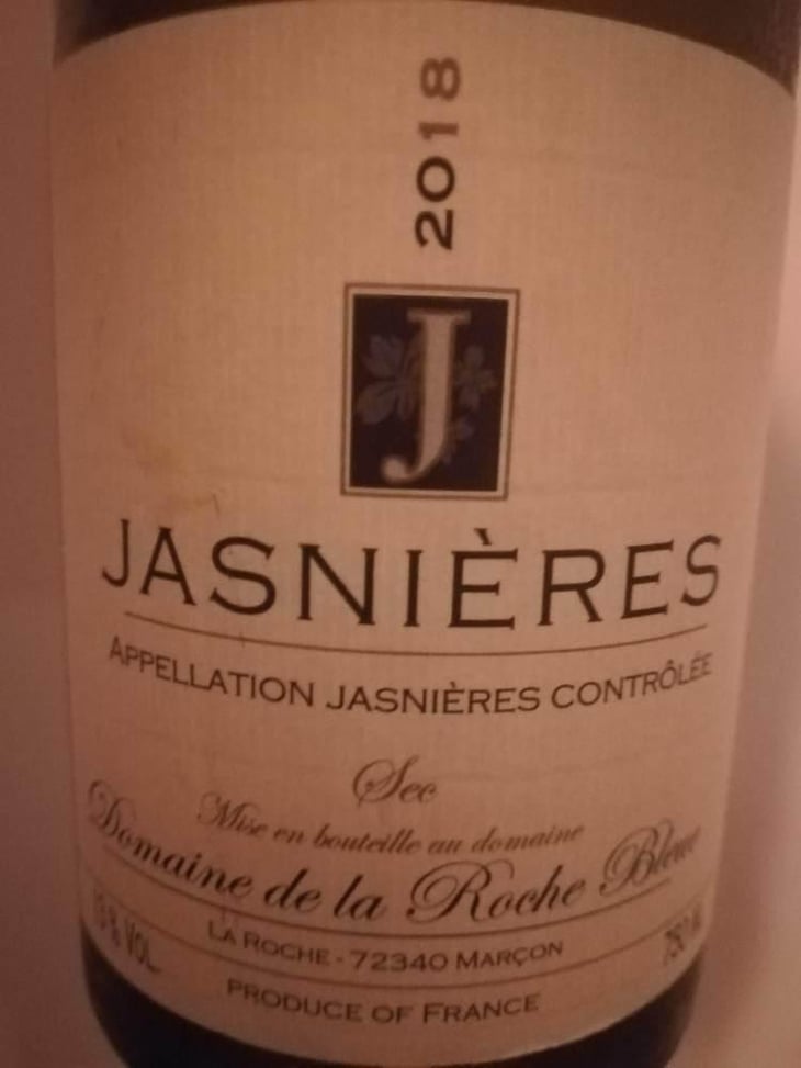 Jasnières Sec - Domaine de la Roche Bleue - Sébastien Cornille 