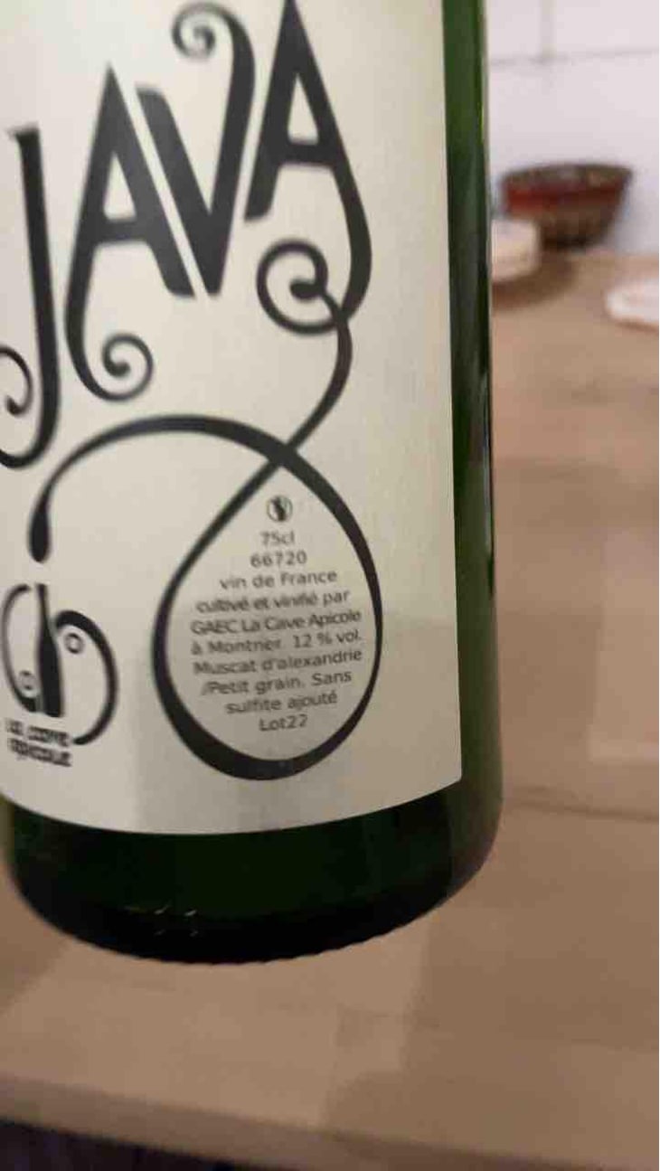 Java (label before 2016) - La Cave Apicole - Sylvain Respaut & Olivier Cros 