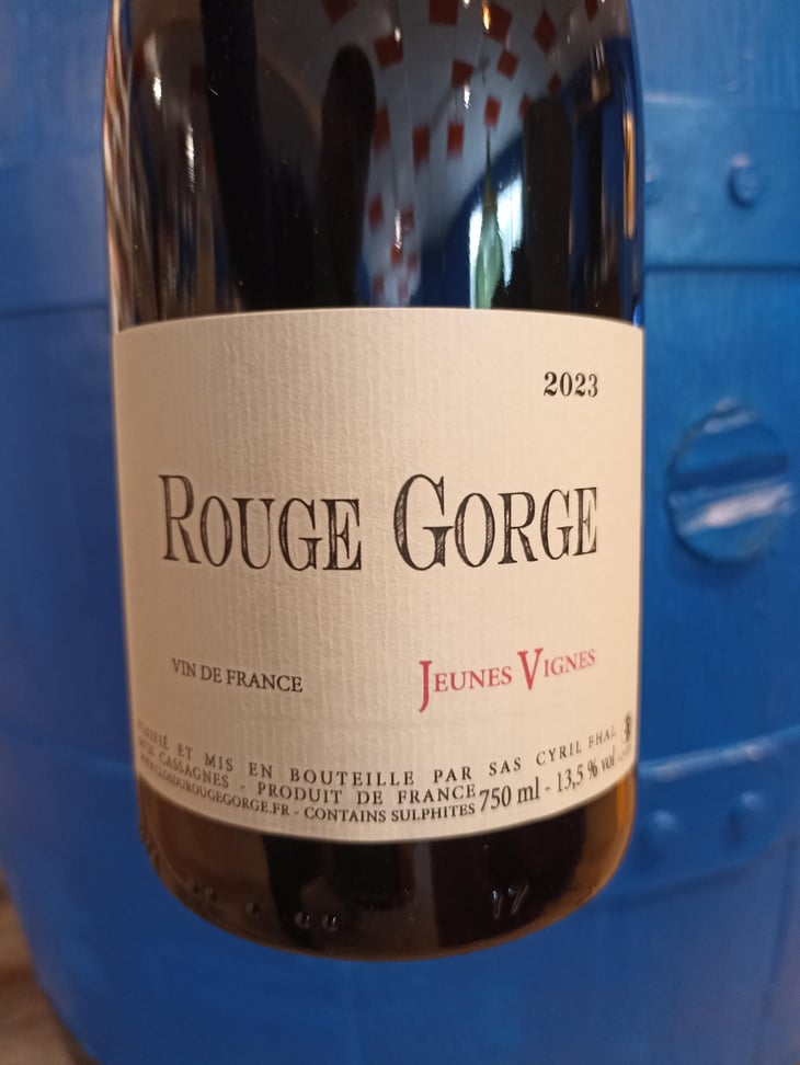 Jeunes Vignes - Clos du Rouge Gorge - Cyril Fhal 