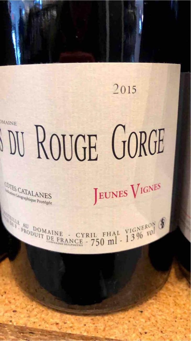 Jeunes Vignes - Clos du Rouge Gorge - Cyril Fhal 