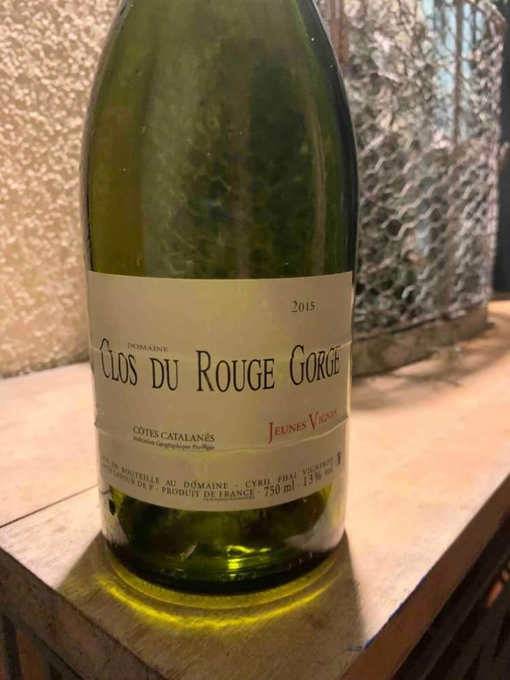 Jeunes Vignes - Clos du Rouge Gorge - Cyril Fhal 