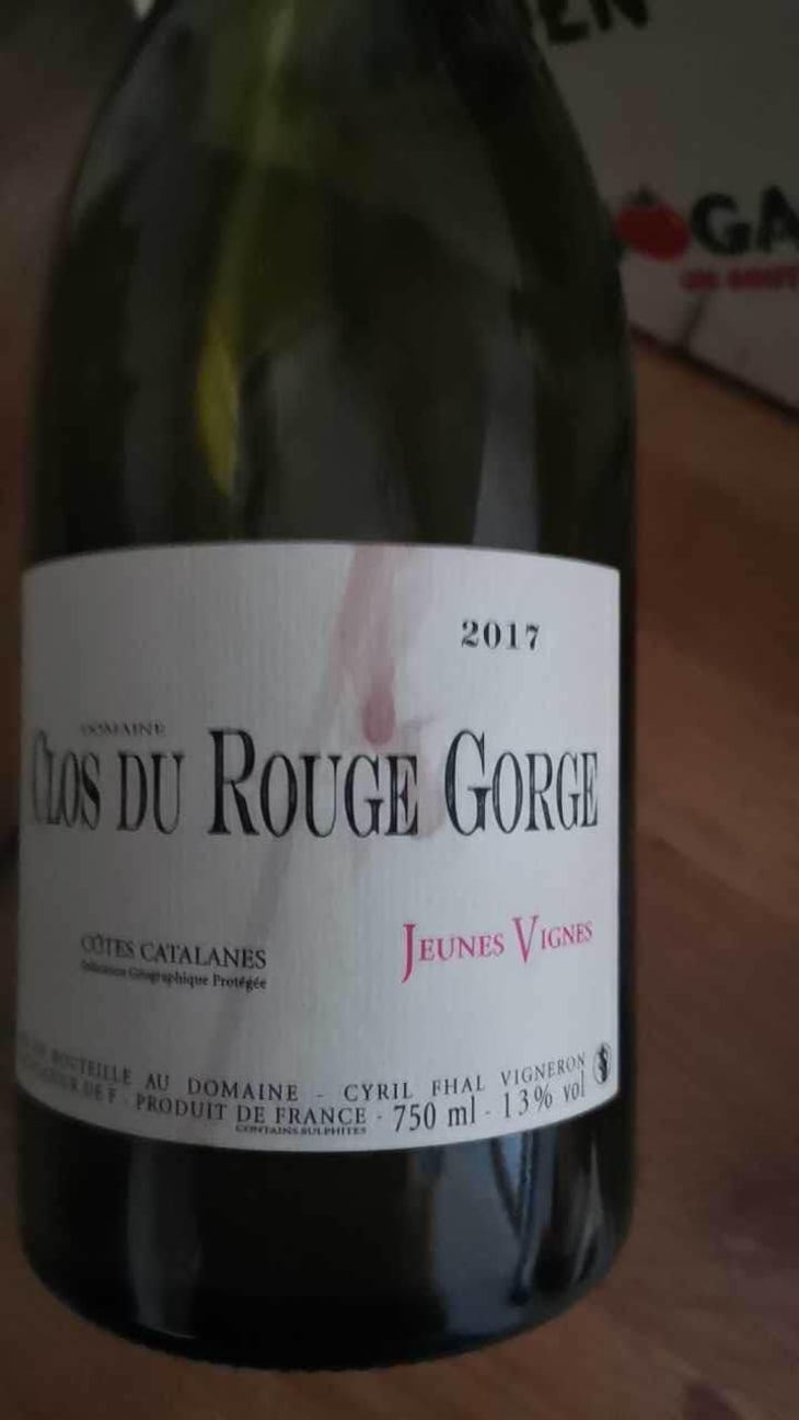 Jeunes Vignes - Clos du Rouge Gorge - Cyril Fhal 