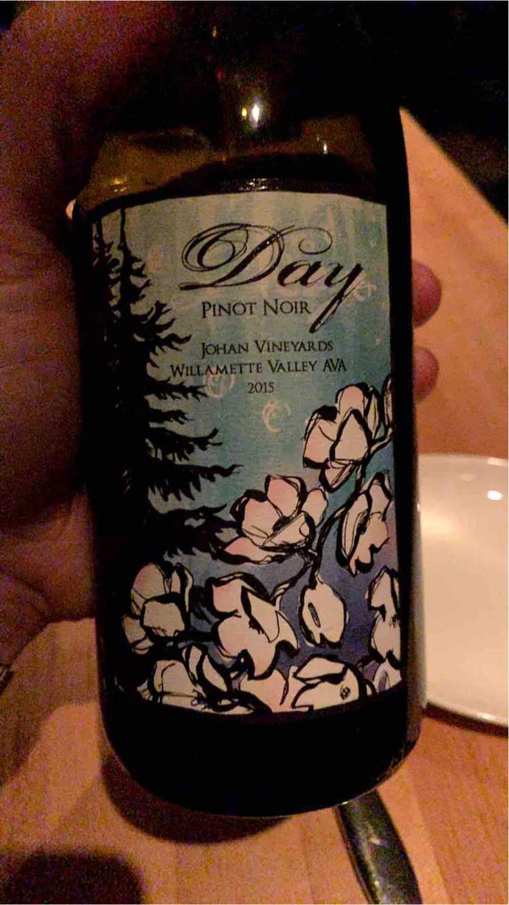 Johan Vineyard Pinot Noir - Day Wines - Brianne Day 