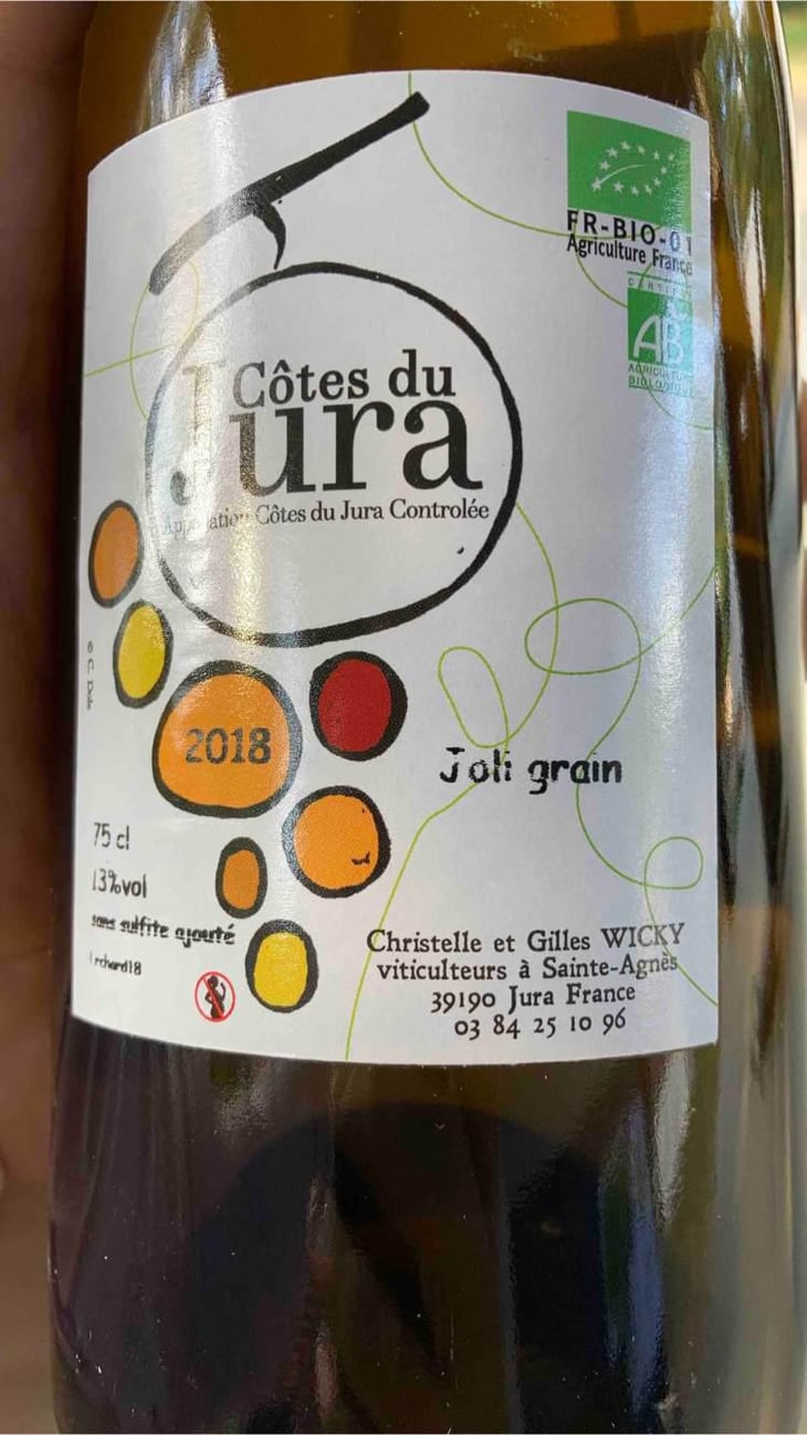 Joli Grain - Domaine Wicky - Christelle & Gilles Wicky -2018