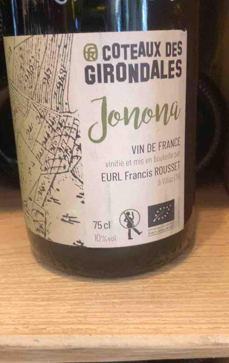 Jonona - Coteaux des Girondales - Francis Rousset 