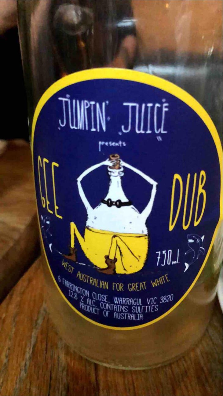 Jumpin Juice Half Full (White) - Patrick Sullivan - Patrick Sullivan 