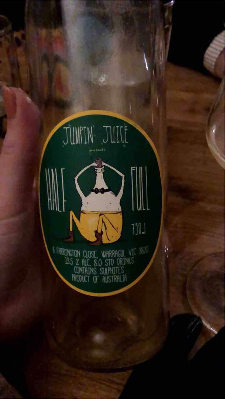 Jumpin Juice Half Full (White) - Patrick Sullivan - Patrick Sullivan 