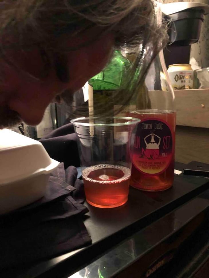 Jumping Juice Half Full (Red) - Patrick Sullivan - Patrick Sullivan 