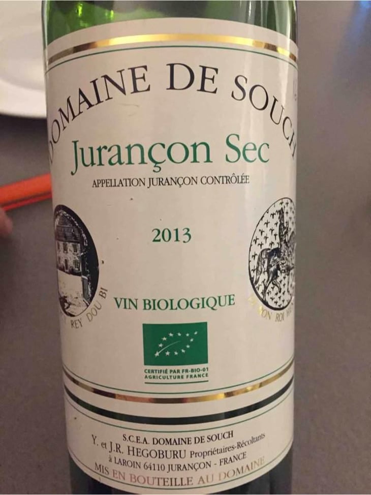 Jurançon Sec - Domaine de Souch - Yvonne & Jean-René Hégoburu 