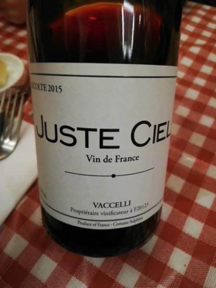 Juste Ciel - Domaine Vaccelli - Nathalie & Gérard Courrèges 