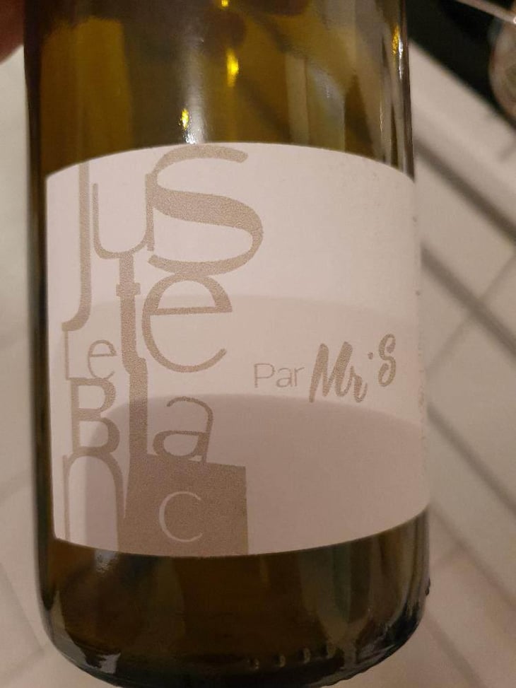 Juste le Blanc (old label) - L&B Yvernay - Laure & Benjamin Yvernay 