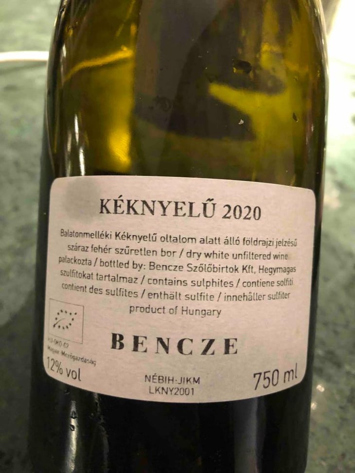 Kéknyelű - Bencze Birtok - István Bencze 