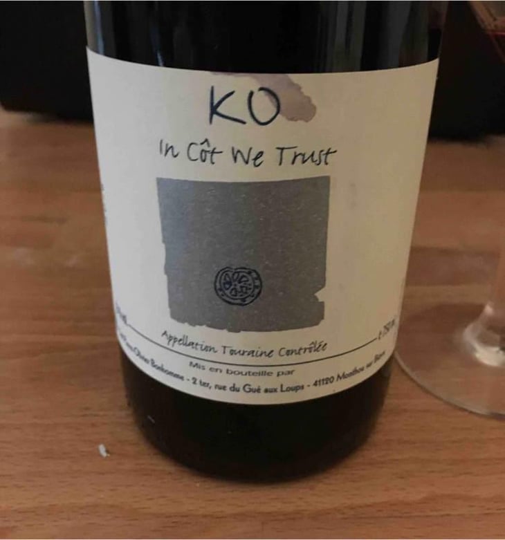 KO - In Côt We Trust - Domaine POB - Pierre-Olivier Bonhomme 
